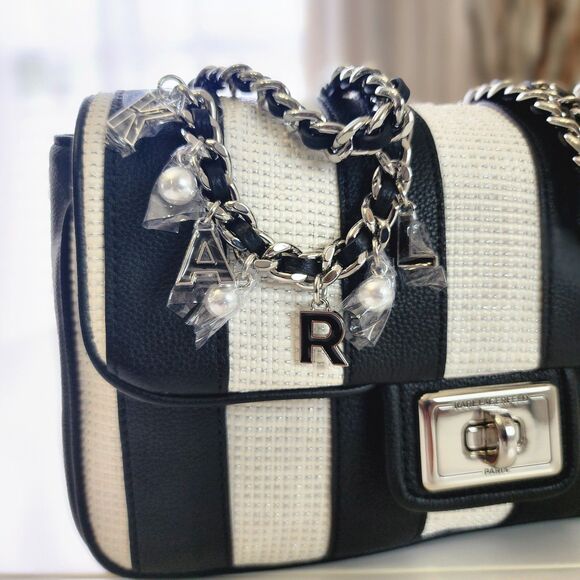 NEW! Karl Lagerfeld Paris Agyness Medium Shoulder Bag - Picture 3 of 14